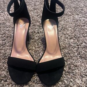 Windsor Black Strappy Heels